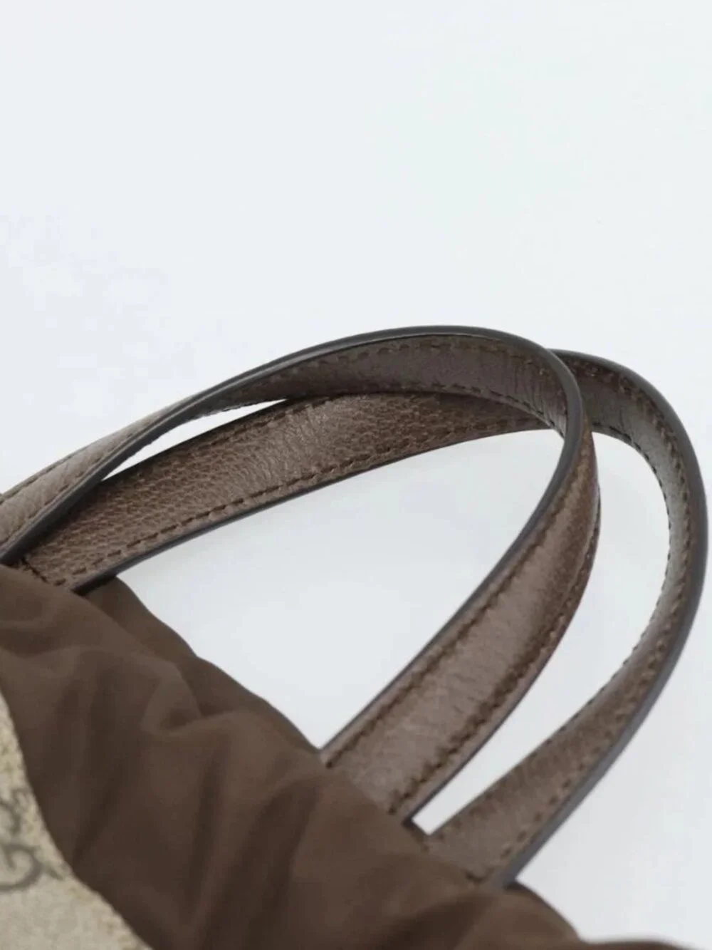 GUCCI GG Supreme Backpack PVC 2way Beige 473872 Auth 186117M